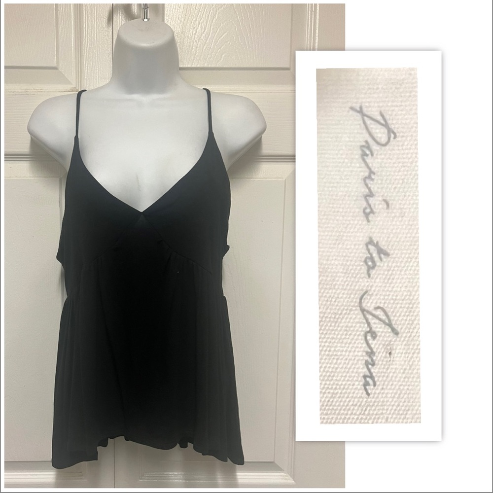 Paris To Jena Black Camisole Top